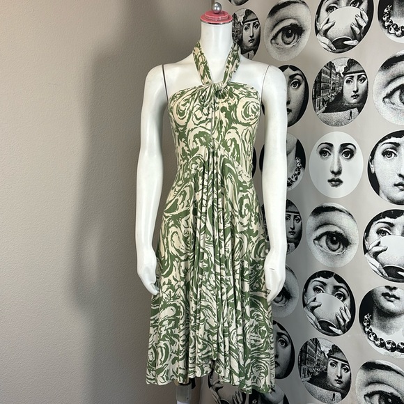 rachel pally green dress RACHEL PALLY Fashion Women's Green Lawn Off One Shoulder Tie Modal Mini Dress